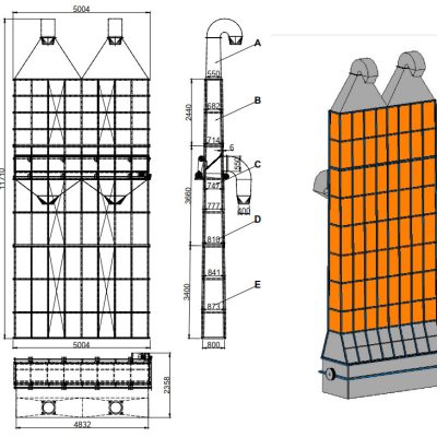 Bản vẽ chế tạo máy 1 buồng Lông vũ