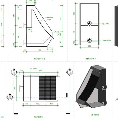 Family Máy lược rác | Bản vẽ chế tạo Máy lược rác