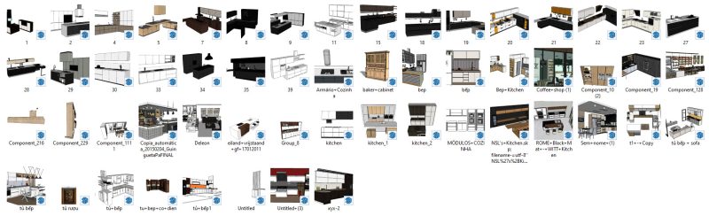 Models tủ bếp