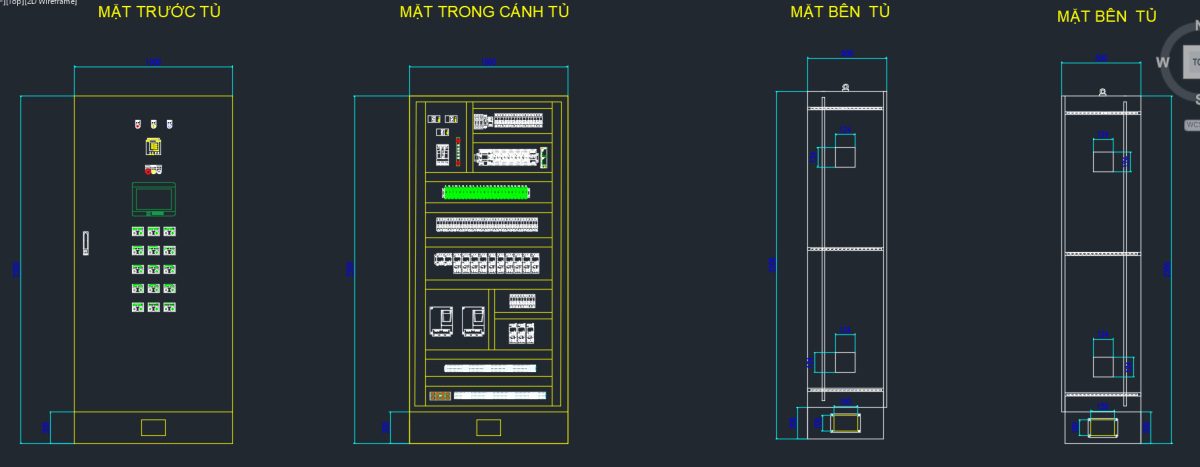File Cad Tủ điện công nghiệp - Thư Viện Thiết Kế 3D