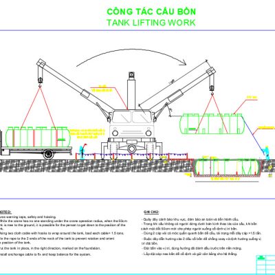 File Cad Biện pháp thi công nhà xưởng