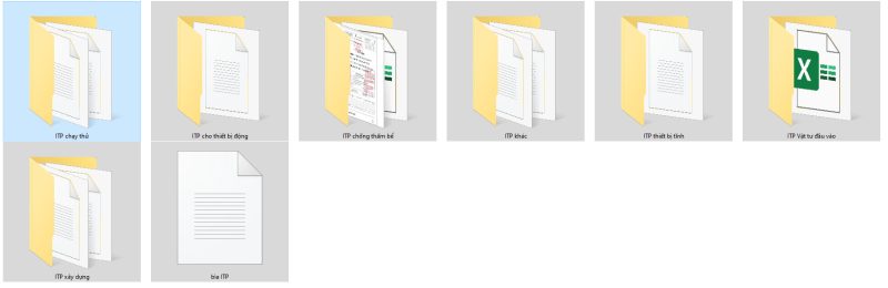 Các form mẫu ITP
