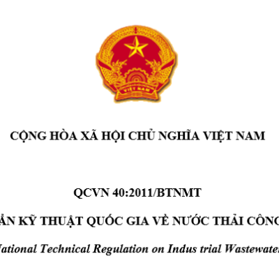 Quy chuẩn QCVN 40:2011/BTNMT Nước thải công nghiệp